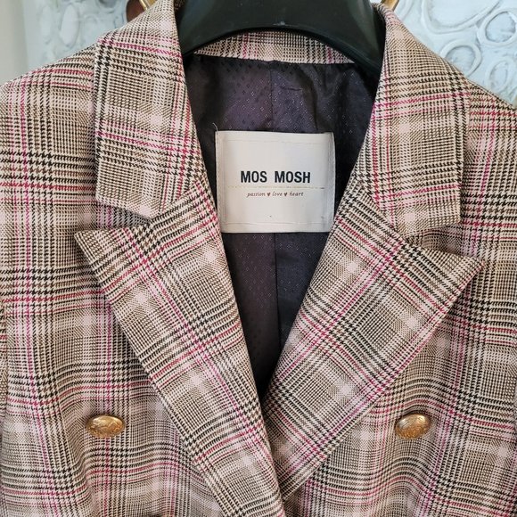 Mos Mosh Beliz Fara Plaid Blazer EU 36/US 6 - Picture 5 of 15